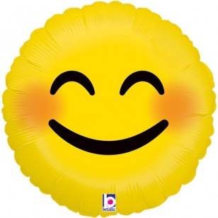 Emoji Smiley Blushing Face Balloon
